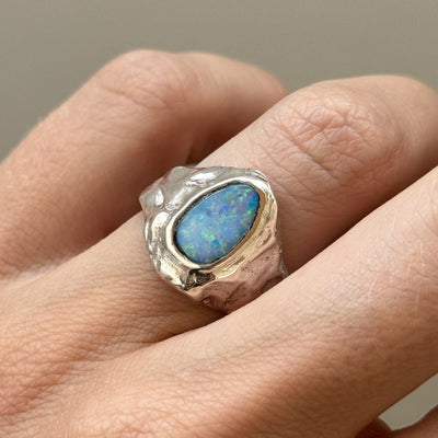 LISA OPAL SIGNET RING